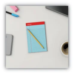 Clearance 5 in. x 8 in. Sheets Narrow Rule Perforated Ruled Writing Pads - Assorted Pastel Colors (6/Pack) Cleaning & Janitorial Supplies