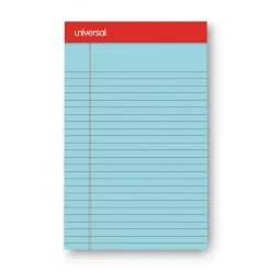 Clearance 5 in. x 8 in. Sheets Narrow Rule Perforated Ruled Writing Pads - Assorted Pastel Colors (6/Pack) Cleaning & Janitorial Supplies