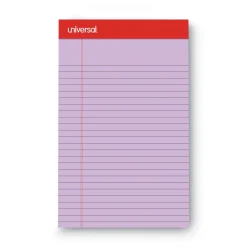 Clearance 5 in. x 8 in. Sheets Narrow Rule Perforated Ruled Writing Pads - Assorted Pastel Colors (6/Pack) Cleaning & Janitorial Supplies