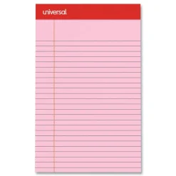 Clearance 5 in. x 8 in. Sheets Narrow Rule Perforated Ruled Writing Pads - Assorted Pastel Colors (6/Pack) Cleaning & Janitorial Supplies