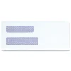 Sale 3.63 in. x 8.63 in. Square Flap Self-Adhesive Closure #8 5/8 Double Window Business Envelope - White (500/Box) Mailing, Packing & Shipping