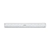 Hot Clear Plastic Standard/Metric 12 in. Ruler - Clear Measuring Tools