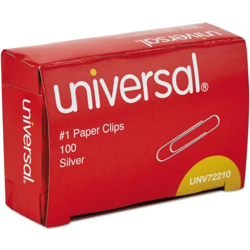 Online No. 1 Smooth Paper Clips - Silver (12/Carton) Paper Clips, Binder Clips, & Fasteners