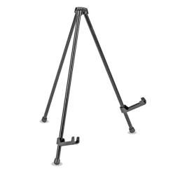 Online Portable 14 in. Steel Tabletop Easel - Black Office Presentation Supplies
