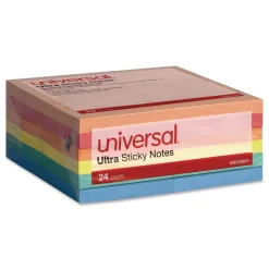 Clearance Ultra Sticky Note Pads Note Ruled 4-in x 4-in Assorted Colors 100 Sheets/Pad 6 Pads/Pack Paper & Printables