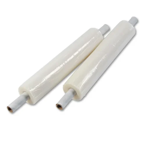 Outlet UNV08020 80 Gauge 20 in. x 1000 ft. Stretch Film with Preattached Handles - Clear (4/Carton) Cleaning & Janitorial Supplies
