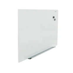 Online UNV43202 Frameless 36 in. x 24 in. Magnetic Glass Marker Board - White Office Presentation Supplies