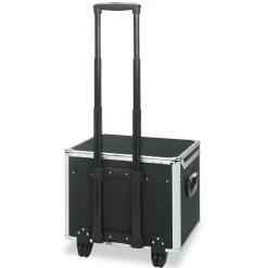 New 17.5 in. x 15.5 in. x 14.5 in. Locking Mobile Letter/Legal File Chest - Black/Chrome Office Furniture & Lighting