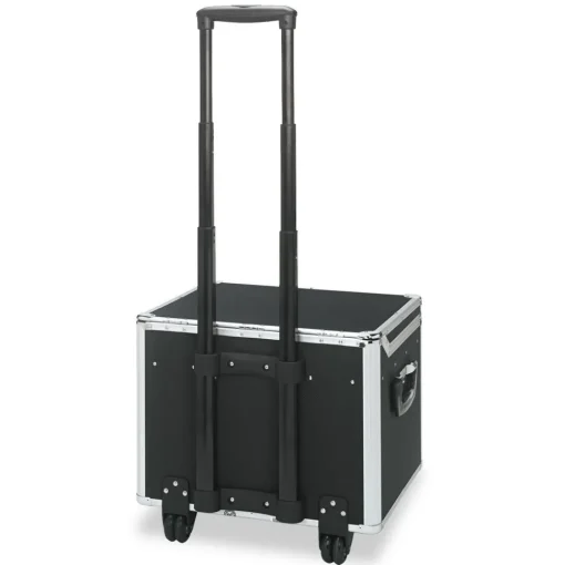 New 17.5 in. x 15.5 in. x 14.5 in. Locking Mobile Letter/Legal File Chest - Black/Chrome Office Furniture & Lighting