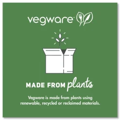 Clearance 7.9 in. x 7.9 in. x 2.9 in. Molded Fiber Compostable Sugarcane 3-Compartment Clamshell Containers - White (200/Carton) Tabletop And Serveware