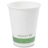 12 oz. 89-Series Paper Hot Cup - White/Green (1000/Carton) Tabletop And Serveware