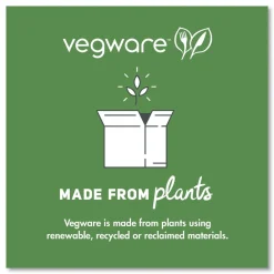 New 9 x 9 x 3 Nourish Molded Compostable Sugarcane Fiber Takeout Containers - White (200/Carton) Tabletop And Serveware