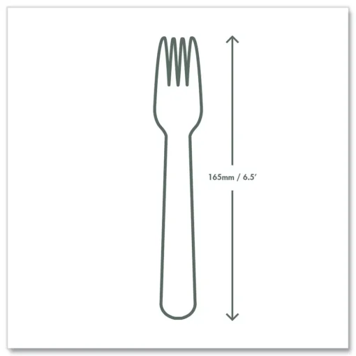 Best Compostable CPLA Cutlery Fork - White (1000/Carton) Tabletop And Serveware
