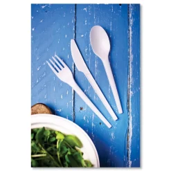 Sale Compostable CPLA Cutlery Knife - White (1000/Carton) Tabletop And Serveware