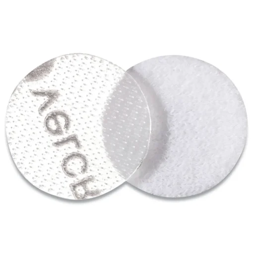 Discount 0.63 in. Diameter Removable Adhesive Sticky-Back Fasteners - Clear (75/Pack) Paper Clips, Binder Clips, & Fasteners