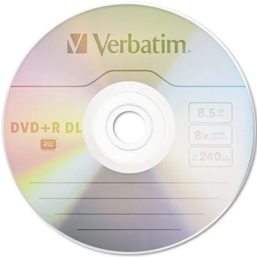 Clearance 8.5 GB 8x DVD R Dual-Layer Recordable Disc - Silver (5/Pack) Office Electronics & Batteries