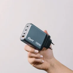 Sale 140 W 4-Port GaN Wall Charger - Black/Gray Office Electronics & Batteries