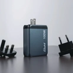 Sale 140 W 4-Port GaN Wall Charger - Black/Gray Office Electronics & Batteries