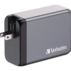 New 240 Watts 4-Port GaN Wall Charger - Black/Gray Office Electronics & Batteries
