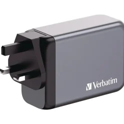 New 240 Watts 4-Port GaN Wall Charger - Black/Gray Office Electronics & Batteries