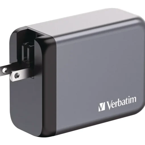 Online 200 Watts 4-Port GaN Wall Charger - Black/Gray Office Electronics & Batteries