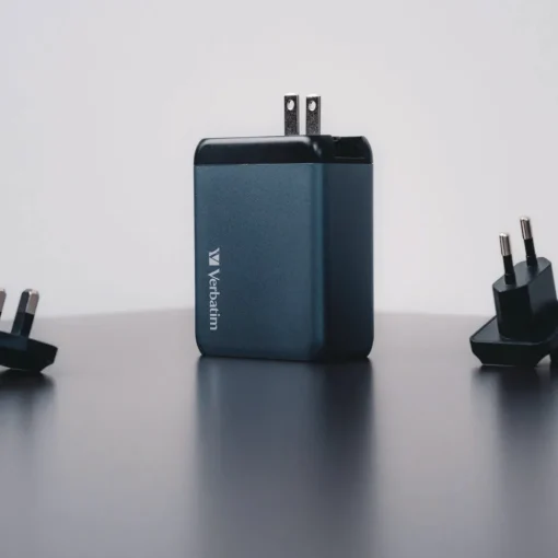 Online 200 Watts 4-Port GaN Wall Charger - Black/Gray Office Electronics & Batteries