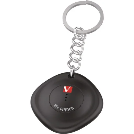 My Finder Bluetooth Tracker for Apple iOS - Black/White (2/Pack) Office Electronics & Batteries