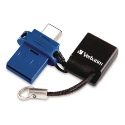 Online Store n' Go Dual USB 3.2 Gen 1 Flash Drive for USB-C Devices - Blue Office Electronics & Batteries