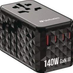Hot UTA-10 GaN III 3-USB-A/3-USB-C Universal Travel Adapter Office Electronics & Batteries