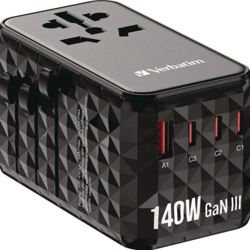 Hot UTA-10 GaN III 3-USB-A/3-USB-C Universal Travel Adapter Office Electronics & Batteries