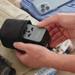 Best UTA-09 Gan III 2-USB-A/2-USB-C/USB-C with Power Delivery 3.0 Universal Travel Adapter Office Electronics & Batteries