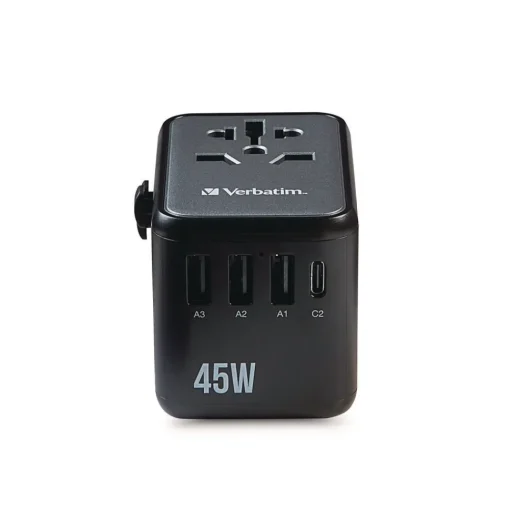 New UTA-08 3-USB-A/3-USB-C Universal Travel Adapter Office Electronics & Batteries