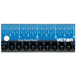 Outlet Easy Read 18.25 in. Long Standard/Metric Stainless Steel Ruler - Blue Measuring Tools