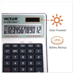 Hot TUFFCALC 12-Digit LCD Desktop Calculator Office Electronics & Batteries