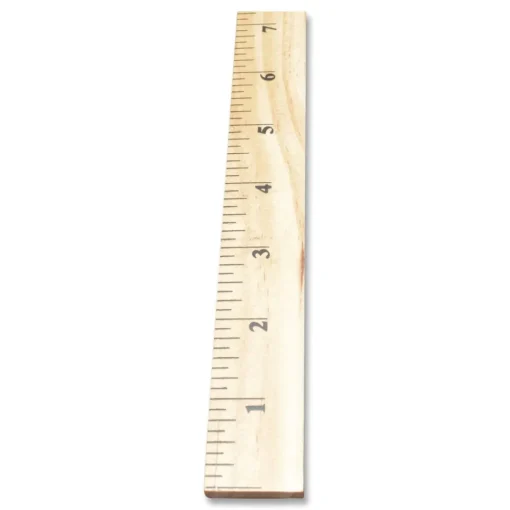 New 39.5 in. Standard/Metric Wooden Meter Stick - Clear Lacquer Finish (12/Box) Measuring Tools