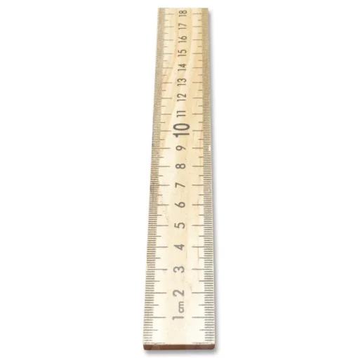 New 39.5 in. Standard/Metric Wooden Meter Stick - Clear Lacquer Finish (12/Box) Measuring Tools