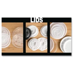 Best Plastic Lids for 8 oz to 16 oz Cups/5 oz to 10 oz Bowls - White (500/Carton) Tabletop And Serveware