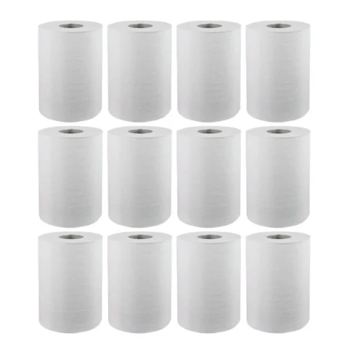 Discount WIN109 1-Ply 8 in. x 350 ft. Hardwound Paper Towel Rolls - White (12 Rolls/Carton) Paper & Dispensers