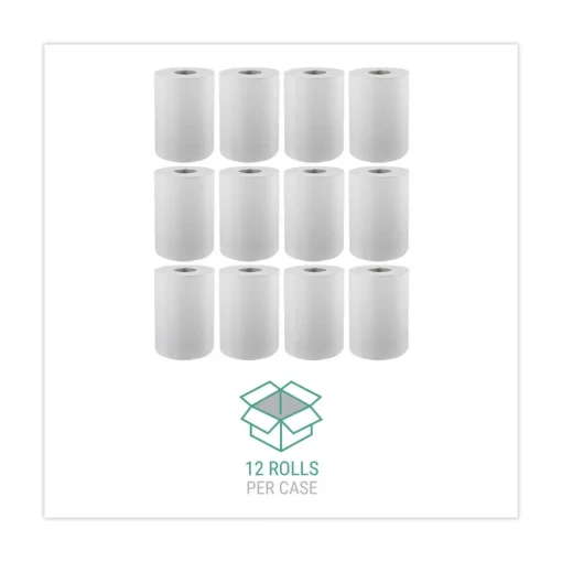 Discount WIN109 1-Ply 8 in. x 350 ft. Hardwound Paper Towel Rolls - White (12 Rolls/Carton) Paper & Dispensers