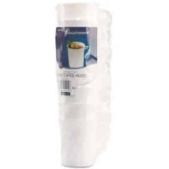 Outlet 8 oz Classicware Plastic Coffee Mugs - White (192/Carton) Tabletop And Serveware
