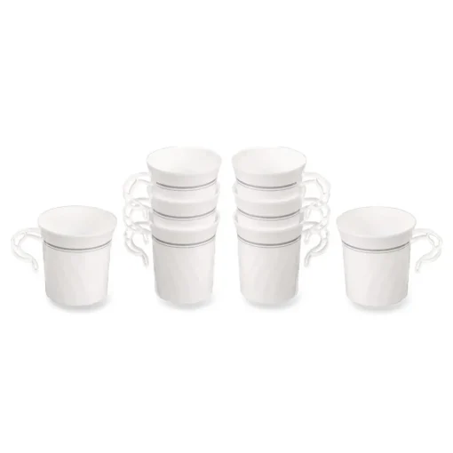 Outlet 8 oz Classicware Plastic Coffee Mugs - White (192/Carton) Tabletop And Serveware