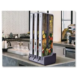 CEASEFK960BL 6 in. Fork Cutlery for Cutlerease Dispensing System - Black (960/Box) Breakroom Supplies