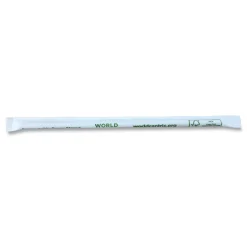 Clearance 8 in. Wrapped Sustainable Kraft Paper Straws - Natural (6000/Carton) Tabletop And Serveware