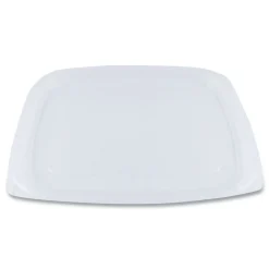 Outlet 6.5 in. x 7.5 in. x 0.3 in. PLA Rectangular Plastic Deli Container Lids - Clear (600/Carton) Tabletop And Serveware