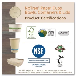 Clearance CT-NT-16 16 oz 4.7 in. x 6.8 in. x 1.6 in. Sugarcane No Tree Rectangular Containers - Natural (300/Carton) Tabletop And Serveware