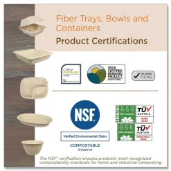 Hot PL-SC-U10-LFP 10.1 in. Diameter Paper Fiber Plates - Natural (800/Carton) Tabletop And Serveware