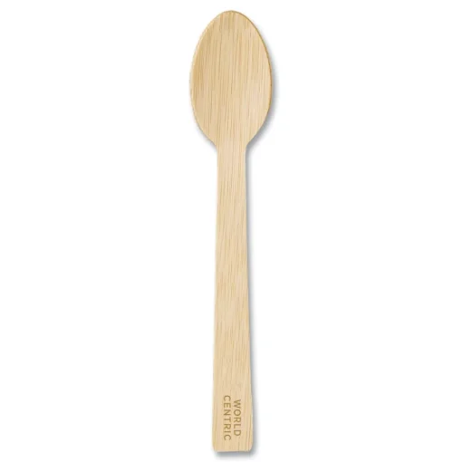 Outlet SP-BB-67 6.7 in. Bamboo Cutlery Spoon - Natural (2000/Carton) Tabletop And Serveware