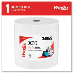 Discount 12.2 in. x 12.4 in. General Clean Jumbo Roll X60 Cloths - White (1/Carton) Cleaning & Janitorial Supplies