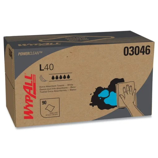 Clearance 10.8 in. x 10 in. POP-UP Box L40 Towels - White (810/Carton) Cleaning & Janitorial Supplies