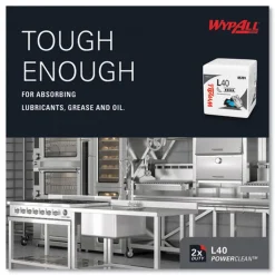 Clearance L40 1/4 Fold 12.5 in. x 12 in. Towels - White (56/Box, 18 Packs/Carton) Cleaning & Janitorial Supplies